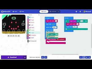 How to use Micro:Bit Radio Communication, Light Sensing and Music with a Micro-controller