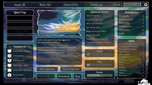 [新游]文字式生存RPG冒险 类《DND跑团》 -steam新品节-试玩-独立游戏- Mythscroll神话卷轴