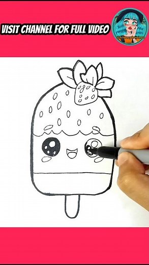how to draw popsicle easy step by step #howtodraw #drawing #icecream #shorts #viral#popsicle