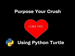 ♥️ Create a heart and print ' I LOVE YOU ' using python turtle