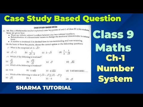 Class 9 Case Study based Question Chapter 1 Number System | Mr. Roy a Mathematics teacher explained