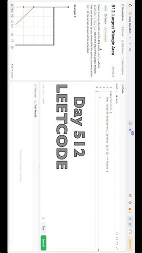 Day 512: LeetCode Problem 812. - Swift #daily #challenge #swiftui #coding #leetcode