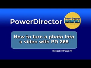 How to turn a photo into a video using PD 365 AI and a template