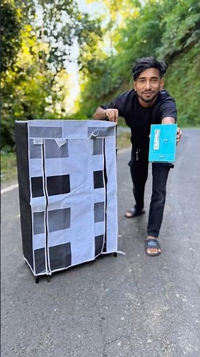 Mini Double Door Almirah VS Carbon Steel Collapsible Wardrobe Fitting😍