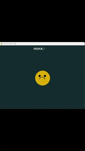 Funny Dancing Face Animation Using Python 😂🎉 #Python #FunnyAnimation #Emoji #Entertainment #FYP #AI