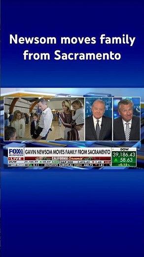 Gov. Gavin Newsom moves family to wealthy California county #shorts