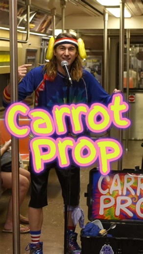 Prop Comic Stand-Up Performance on the Subway