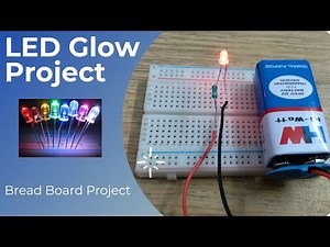 LED Glowing Project On Breadboard