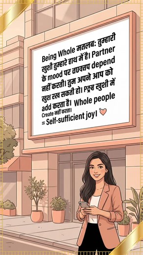 Vaishali Roy (Ritu) on Instagram: "Episode 3: Whole Before Coupled 💘 LOVE IN 2026 - Episode 3/5 — सबसे important episode। क्योंकि बाकी सब बेकार है अगर: तुम whole नहीं हो। — Being WHOLE मतलब क्या? Swipe करो। 6 definitions देखो: 1️⃣ Self-sufficient joy (Partner creates नहीं, adds) 2️⃣ Complete identity (Relationship defines नहीं) 3️⃣ Healed wounds (Scars हैं, bleeding नहीं) 4️⃣ Strong boundaries (Non-negotiable respect) 5️⃣ Independent life (Full life already) 6️⃣ Secure alone (Thrive, not just s