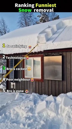 Ranking Funniest Snow removal😭😭