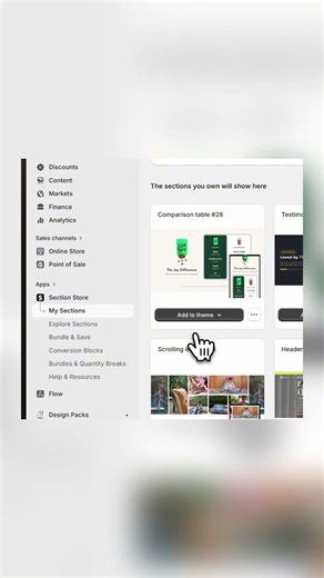 Custom comparison table for Shopify #shopifytutorial #shopify #dropshipping #shopifytips #ecommerce