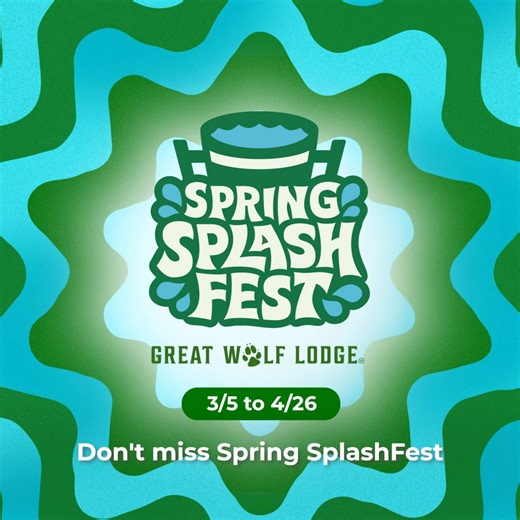 Don't miss Spring SplashFest: 3/5-4/26! There’s adventure for your pack, and it's always 84 degrees in the water park. | Great Wolf Lodge