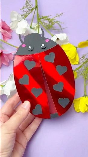 DIY Ladybug Valentine’s Box with Cricut | Adorable Craft Idea! #diy #cricut #craft #valentinesday