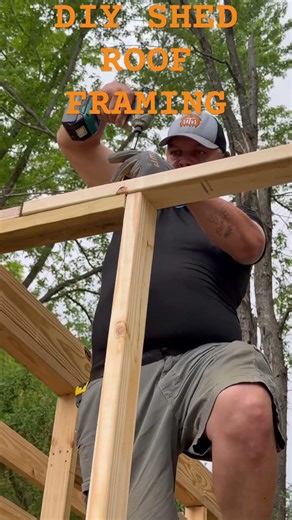 How to Install da Roof on a Shed#viral #diy #shed #shorts#reels #shortvideo #reaction #shortsfeed