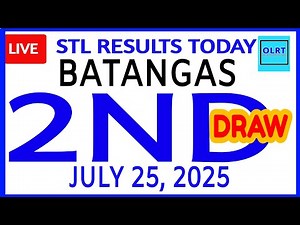Stl Batangas results today July 25, 2025 2nd DRAW stl pares