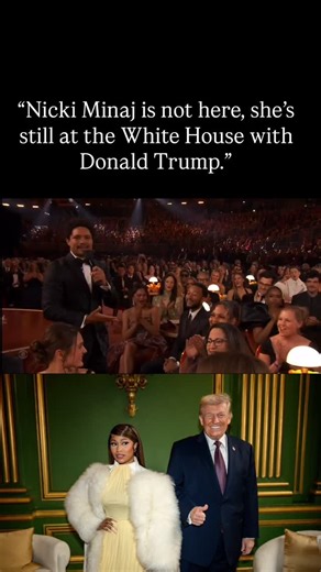 Somalisnaps on Instagram: "“Nicki Minaj is not here, she’s still at the White House with Donald Trump.” 😂 — Trevor Noah during his #GRAMMYs opening sequence."