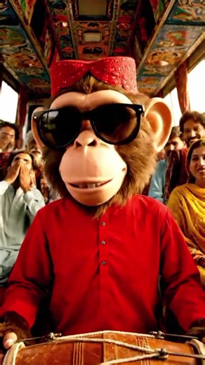 Hilarious Monkey Video with Ustad Gaddi Rok