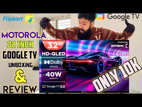 Motorola 32 Inch QLED Google TV Unboxing & Review 🔥 | Motorola 32 Inch Tv