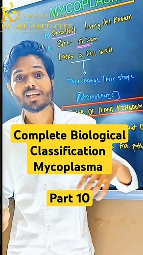 Class 11 Ch-2 | Mycoplasma | Biological classification #neet #biology