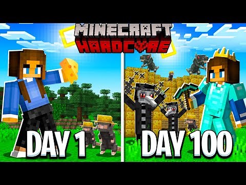 I Spent 100 Days In Minecraft RATS... Here's What Happened