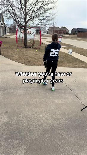 Softball practice got a lot easier with this practice net. #softballtiktoks #battingpractice #hittingnet #baseballtiktok