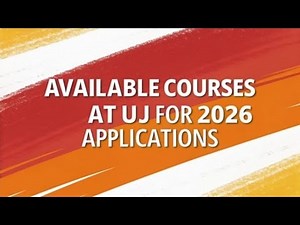Available courses At University of Johannesburg 2025/206