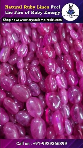 Natural Ruby Lines | Feel the Fire of Ruby Energy 🔥 Original Manik Stone
