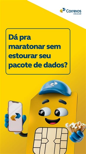 Spoiler bom a gente solta sim: dá pra assistir suas séries favoritas sem estourar a internet! Com dicas simples, como baixar os episódios no Wi-Fi ou reduzir a qualidade do vídeo, você economiza dados e ainda curte cada segundo da sua maratona. É o Correios Celular levando seu plano mais longe para você acompanhar tudo até o último episódio da temporada!​ Garanta já seu chip no link da bio e bora dar play com liberdade! 🍿​ ​ #CorreiosCelular #Internet #Gamer #Games #Dorama #Novela | Correios Ce