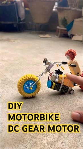 Motorbike 🏍️ DIY project, DC gear ⚙️ motor Bike