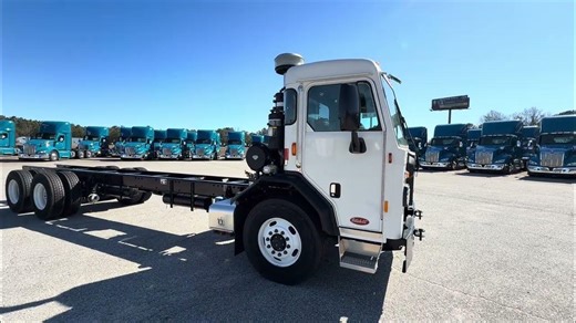 2026 Peterbilt 520 cab and chassis front loader rear loader garbage truck. #peterbilt #allison