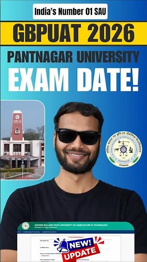 Pantnagar University 2026 Exam Date OUT|GBPUAT Pantnagar Application Form 2026 #gbpuat #gbpant #bvsc