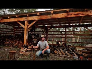 I Built a Woodshed from Trees I Cut Myself Before Winter