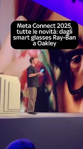 In occasione della Meta Connection 2025 a Menlo Park, Mark Zuckerberg ha presentato i Meta Ray-Ban Display, una nuova generazione di smartglasses dotati di un display interno e di un braccialetto neurale che portano la realtà aumentata e l'intelligenza artificiale a pochi centimetri dai nostri occhi. Tutte le novità ➡️ https://shorturl.at/45MvN | Sky tg24