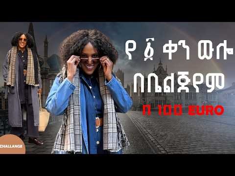የ አንድ ቀን ውሎ በ ቤልጅየም| 100 euro challange #100euro #challange #minyeshu #fyp #ethiopianmusic #vlog