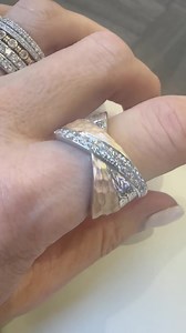 This beautiful custom, one-of-a-kind ring is a show stopper! Our lovely client brought us a similar ring and wanted us to re make it along with a few tweaks. The result is a stunning heirloom ring with diamonds and set in two tone gold. 💎 | Trinity Jewelers