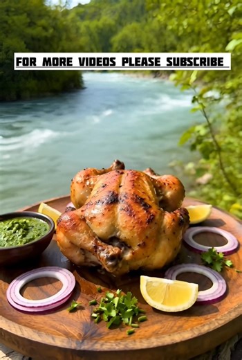 Juicy Grilled Whole Chicken 🍗 | Village Style Roasted Chicken | Outdoor Cooking ASMR