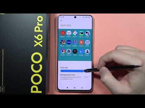 POCO X6 Pro: Change Icons Size #howtodevices