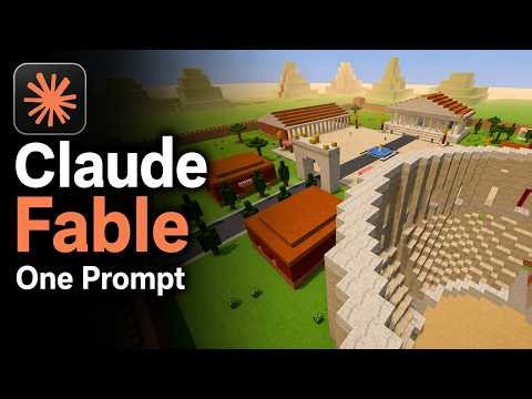 I Asked Claude Fable 5 to Build Rome in Minecraft Style