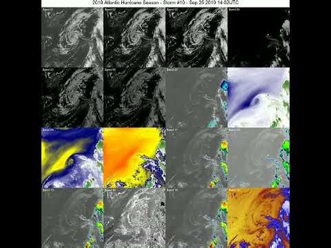2019 Atlantic Hurricane Season Timelapse: Tracked Storm #10