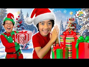 Ryan Stayed at a CHRISTMAS HOTEL & Played Holiday Games with his Family!