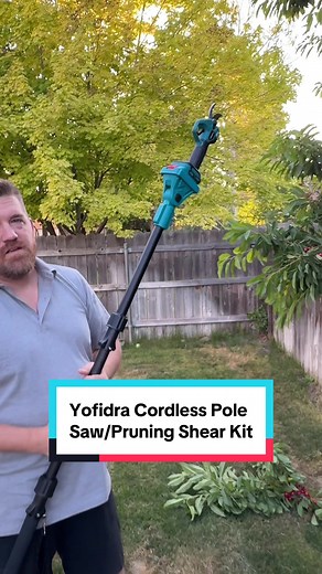 This cordless pole saw and shear combo made very quick work of the neighbor’s cherry tree they never prune…the bees and the rotting smell of cherries is next level so I’m glad I found this shear to keep it from happening on my side…probably still be bad on their side though! #saw #polesaw #cordlesssaw #cordlesspolesaw #yardtools #gardentools #gardening #treetrimmimg #gardenshears #treesaw #tools #powertools #pruningshears #tiktokshopcreatorpicks #dealsforyoudays