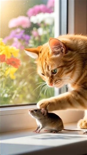 The Cutest Cat & Mouse Story Ever 🥹❤️#shorts