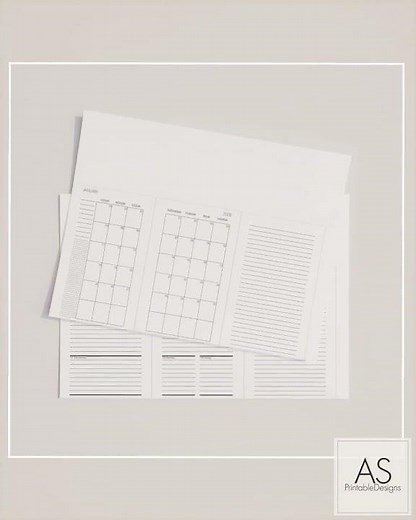 Editable Pocket Size Weekly & Monthly Planner Printable | Pocket Rings, A7
