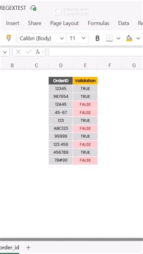Excel REGEXTEST: Instant Numeric Validation. #ExcelTips #ExcelShorts #Regex #DataValidation