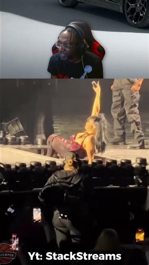 Did she actually fall or was it planned?? #liveperformance #celebrity #shorts