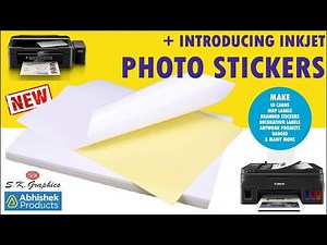 🖨️ Photo Sticker Printing With Epson Inkjet Printer | AbhishekID.com