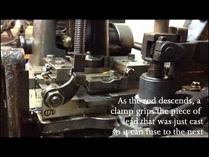 Casting leads on a Monotype Super caster