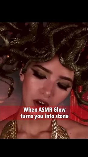 Medusa Turning You Into Stone vs. ASMR Glow Turning You Into Stone - ASMR Meme #shorts