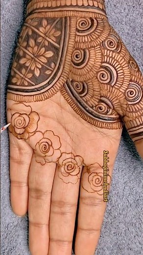 Very Easy Simple Beautiful Mehndi Design|| #mehndi #easymehndi #youtubeshorts #shorts #henna #art