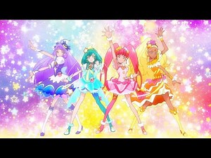 [1080p] Color Charge! (Star Twinkle Precure 1st Group Transformation)
